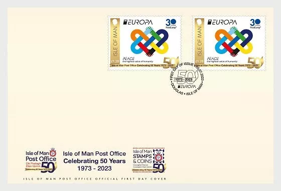 ISLE OF MAN 2023 CEPT EUROPE Peace The Highest Value of Humanity FDC