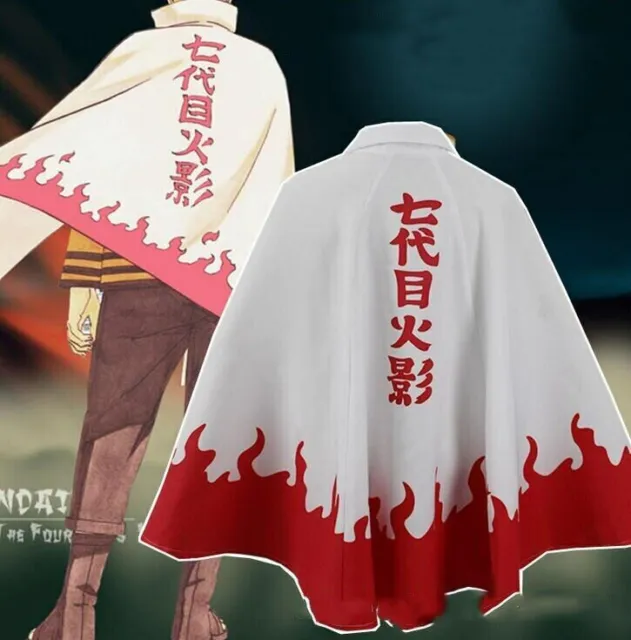 Naruto Shippuden Akatsuki Hokage Robe Cloak Coat Anime Cosplay