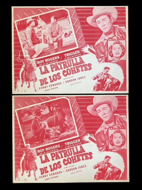 2 Roy Rogers & Trigger La Patrulla De Los Cohetes Colored Promo Posters