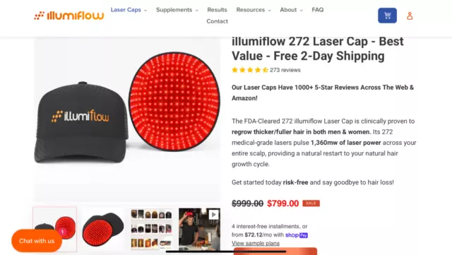 illumiflow 272 Laser Cap | Hair Growth System for Men / Women
