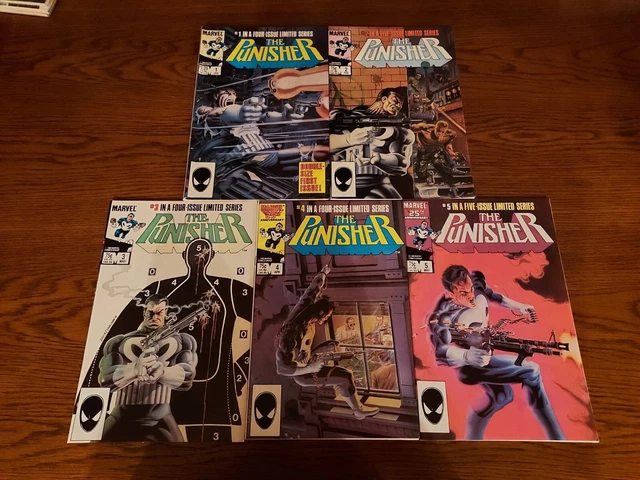 The Punisher Limited Mini Series #1-5 (Vol. 1, 1986); Complete set, High Grade!