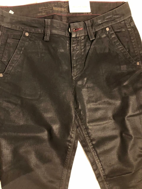Pantaloni Donna Mason's Colore Nero Lucido Taglia 27