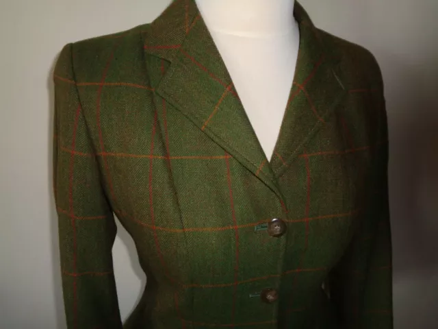 Caldene Southwold Tweed Show Jacke grün Damen Größe 36" UK 10 Hacking 2
