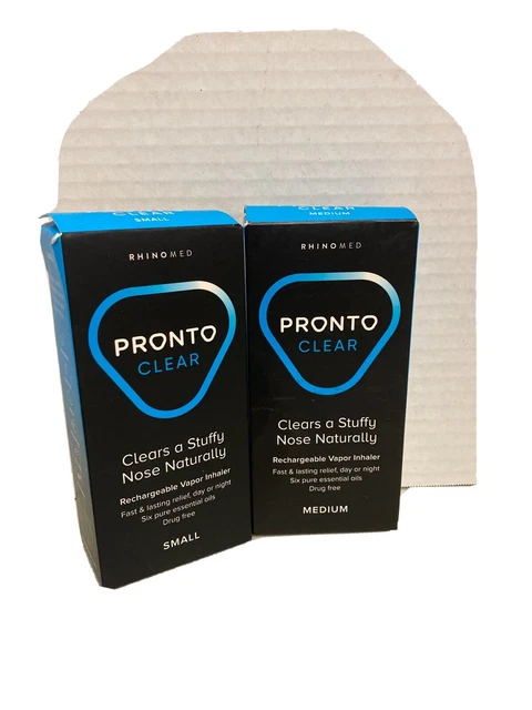 Dilatador nasal transparente rhinomed listo para narices rellenas pequeñas o médicas exp. 2 piezas 06/23