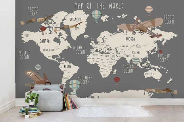 rtes Du Monde Papiers Peints 3D pour Murs - Achetez en
