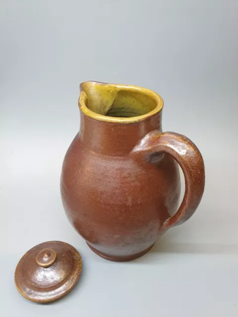 Krug mit Deckel Keramik Steinzeug Ton  Schenkkrug Henkelkanne Kanne 4 Liter