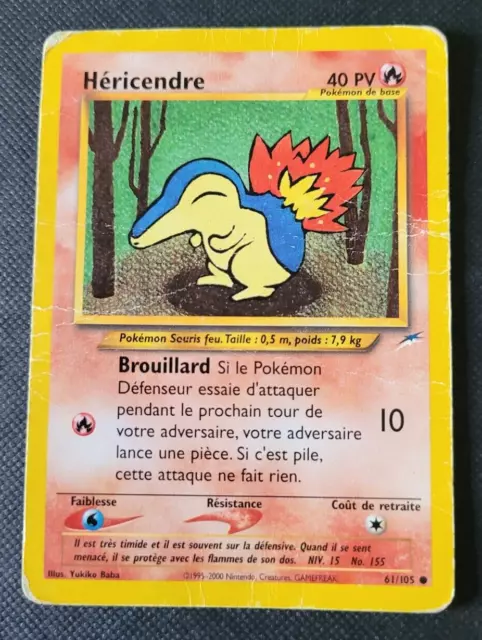 Carte Pokémon N°61/105 Héricendre - Wizards Neo Destiny - VF