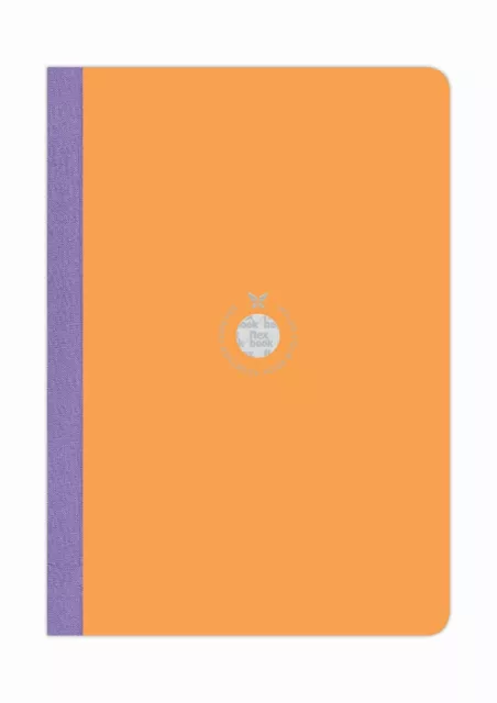 Flexbook Smartbook Foderata 160 Pagine Copertina Carta Ecografica 17*24cm Foderata Arancione