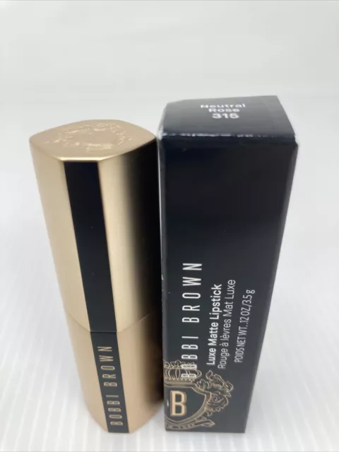 BOBBI MARRÓN LUJO COLOR LABIO MATE en ROSA NEUTRO 315 .12 G EN CAJA S&H RÁPIDO GRATIS