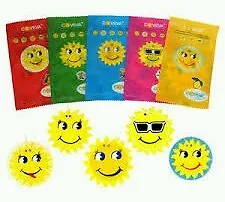 30X Assorted Coveva Happy Sun Hanging Caravan Car Valet Air Fresheners