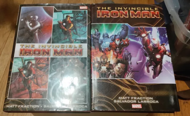The Invincible Iron Man by Matt Fraction and Salvador Larroca Dlx HC Vol 1-2 OOP