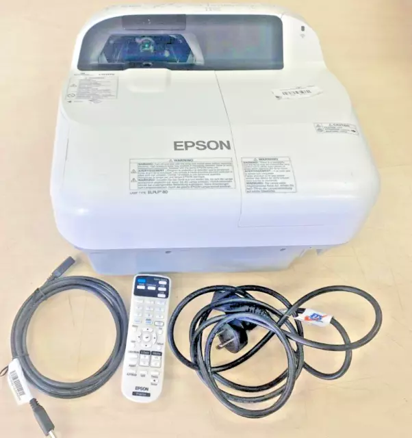 Epson EB-585W Ultra short throw Projector 3300 Lums USB 2x HDMI 41 Lamp hours