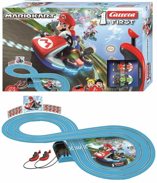 Wii Mario Kart RC IR Radio Remote Control Slot Car Race Track Ages 3+ Carrera