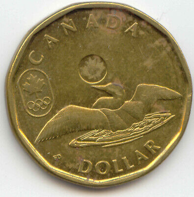 Canada 2012 Lucky Loonie Loon Olympic Commemorative Canadian One Dollar 1 $1