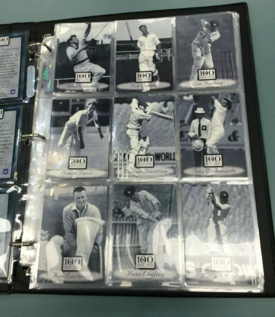 Victoria Cricket Association 100 Years Cricket Limited Ed. Album Card Set(100)