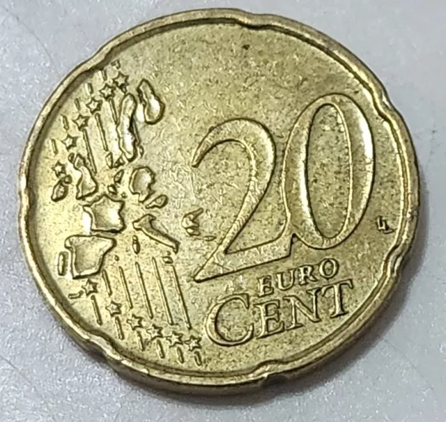 European Union (Belgium) 🇪🇺/🇧🇪 Twenty Euro Cents Coin 2002 (King Albert Ii)