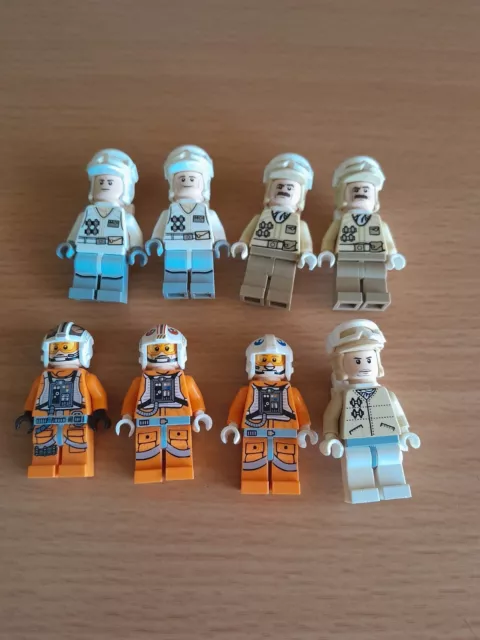 Lego Star Wars Battle Of Hoth Minifigures Bulk Lot X8 Used Rare 2014 2016