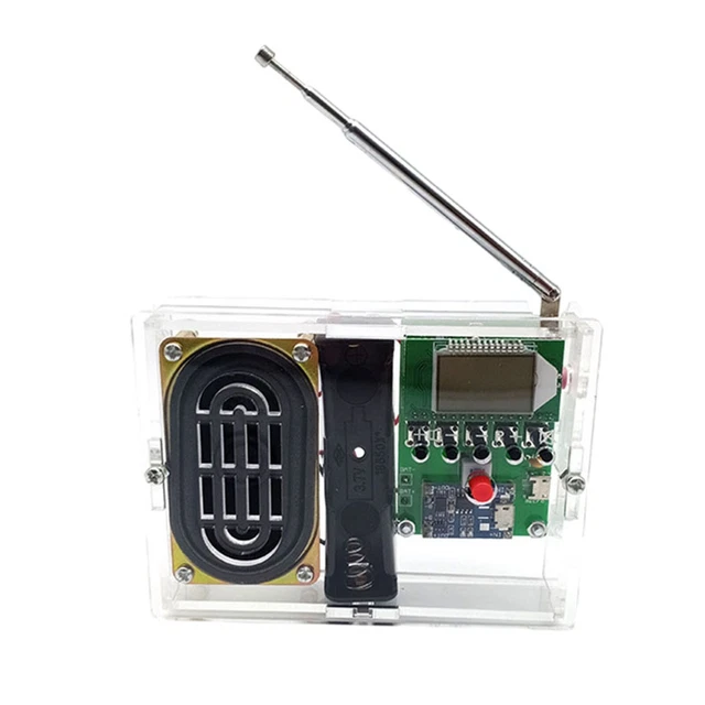 Modulo ricevitore Radio FM modulazione di frequenza circuito PCB di ricezione Stereo con Display LCD silenziato modulo LCD 3-5V