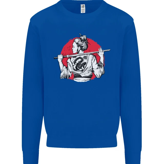 Felpa Maglione Maglione Samurai Tattoo Ragazza MMA Kenjutsu Kendo Iaido Ragazza 10