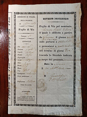 SPEDITORE DI BOLOGNA VIA PORTA NUOVA BENASSI C12837-STATO PONTIFICIO L 1818 