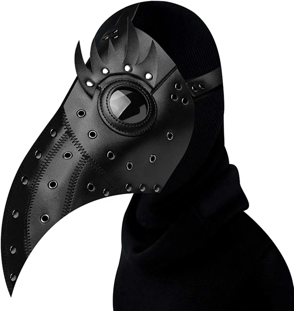 ThinkTop Plague Doctor Bird Mask Long Nose Beak Cosplay Steampunk Halloween