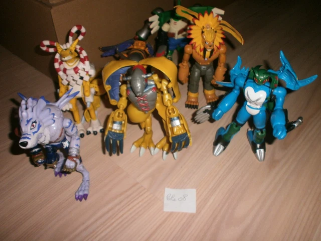 FIGURINE ARTICULÉE 2001 Bandai Digimon Digivolving Paildramon Exveemon Stingmon d'occasion EUR 5