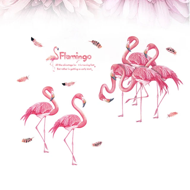 Flamingo Ins Style autocollant mural décoration de la maison enfants chambre