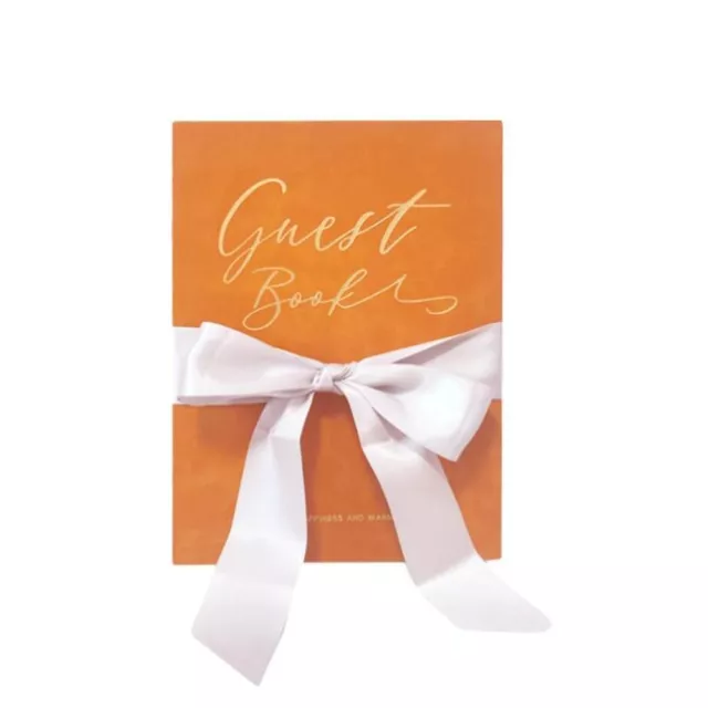 Orange/White/Red/Green Wedding Guest Book Guest Registration Notebook  Funeral