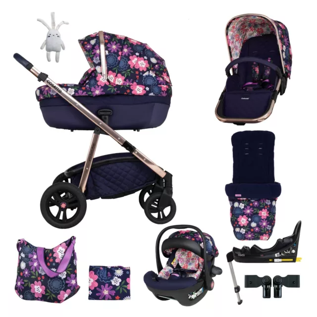 Cosatto Wow Continental i-Size Travel system everything bundle in Dalloway