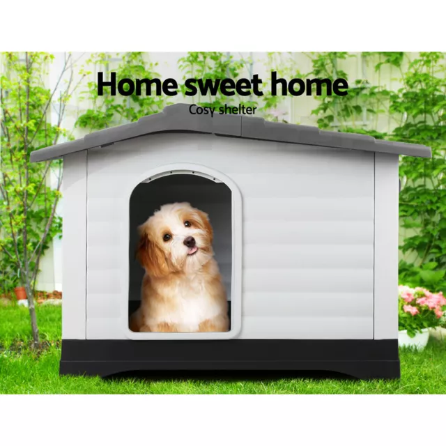 i.Pet Dog Kennel Extra Large Outdoor Indoor Plastic Puppy Pet House Kennels XL 3