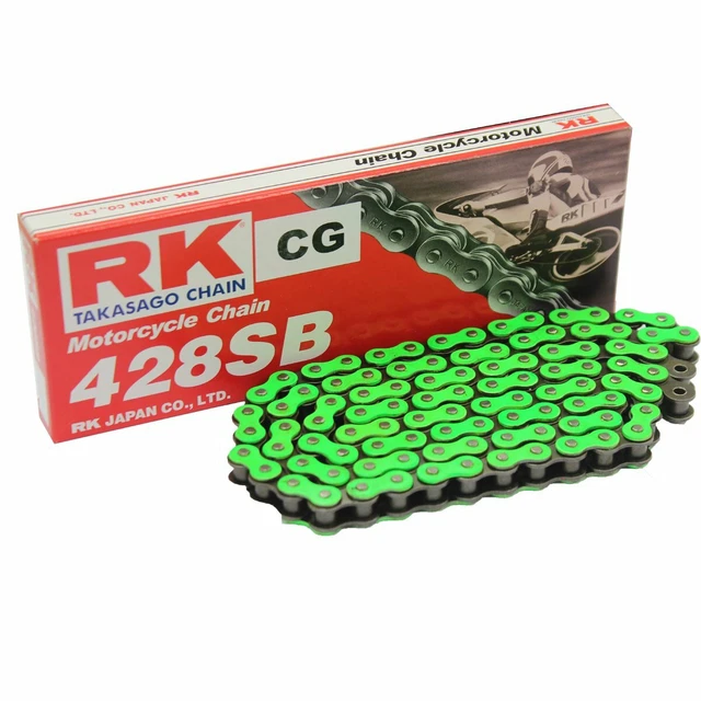RK Set Catena Rinforzato Verde Suzuki Ts 125 Anno Fab. 73-77