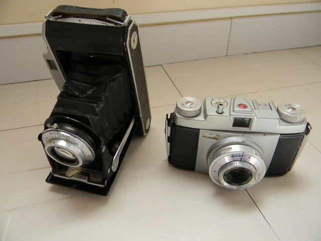 Lot  Appareil photo vintage A SOUFFLET KODAK ANASTIGMAT  camera