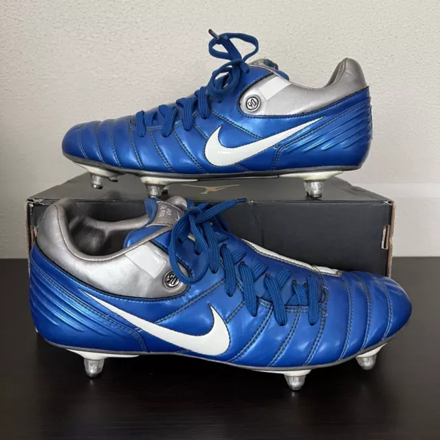 RARE CRAMPONS DE football Nike TOTAL 90 SHIFT PLUS 2006 bleu 313987 411 US 10 EUR 67 41 PicClick FR