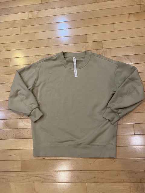 Lululemon Perfectly Oversized Crew Sweater LW3DUTS -Women's size 2 Beige