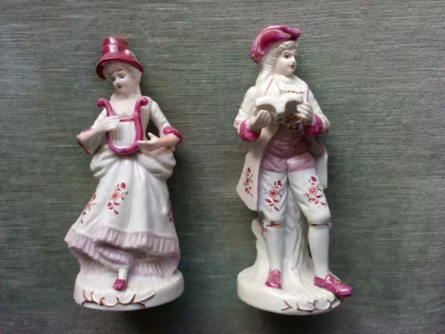 Vintage Porzellanfigur Pärchen Barock Rokoko Porzellan Figur Paar Deko