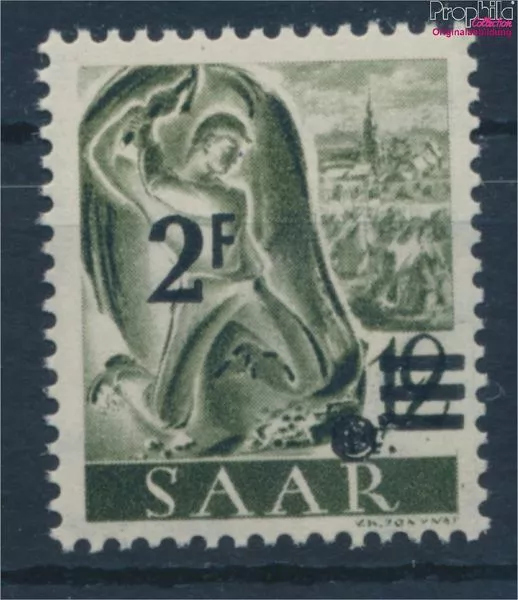 Briefmarken Saarland 1947 Mi 229X I, fallendes Wasserzeichen, Urdruckmark (10357