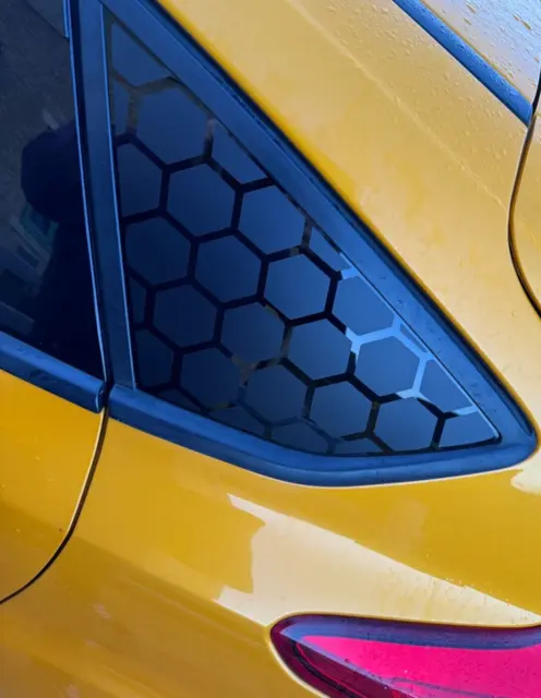 Ford Focus MK3 3.5 (2012-2018) rear quarter window decals honeycomb design ST RS