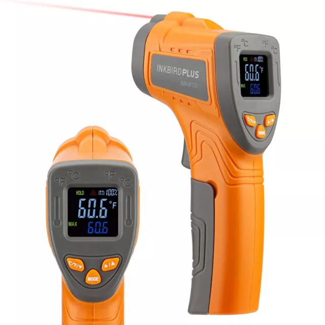 BBQGO Infrared Thermometer,Pizza Thermometer Gun,Digital Laser Temperature Gun -