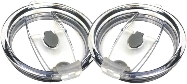 2 Replacement Flip Lids for Stainless Steel Insulated Tumbler Travel Mug, Compa