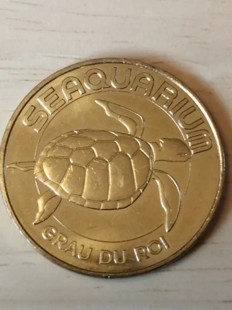 médaille souvenir MDP monnaie de Paris Grau du Roi Seaquarium Tortue 2018