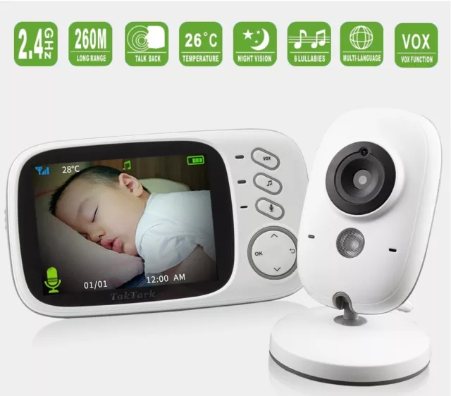 Monitor para infantes inalámbrico para cuarto de bebé