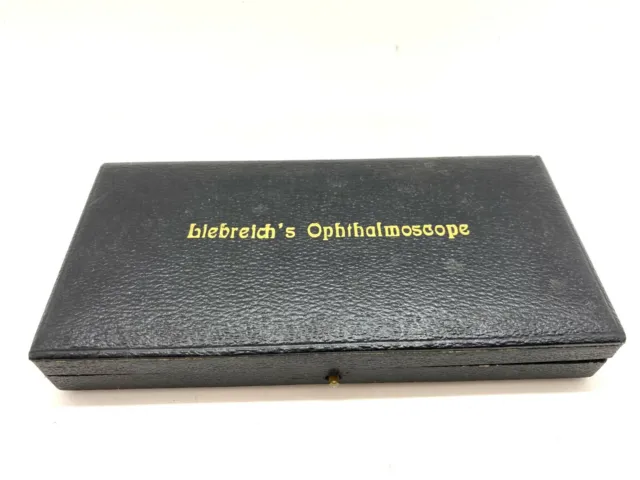 Liebreich's Ophtalmoscope Augenspiegel Set mit 2 Lupen und 5 Korrekturlinsen 3