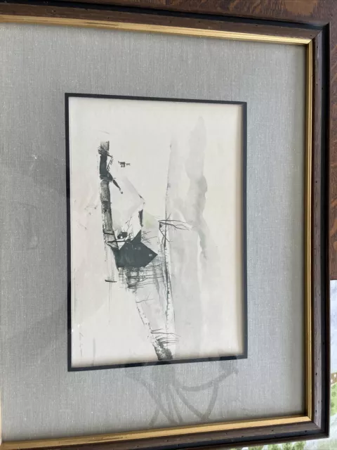 Andrew Wyeth/farm/snow/Signed/framed 21 x 17 1/2-the corner Andrew Wyeth/farm/snow/Signed/framed 21 x 17 1/2-the corner
