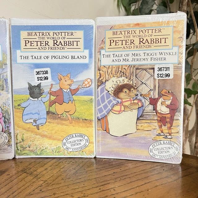 Pitar Rabbit BEATRIX POTTER PETER Rabbit Friends VHS VCR Tapes Clamshell Cases New ...