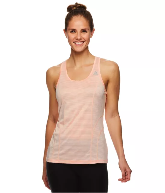 Reebok Womens Racerback Tank Top, Pink, Medium