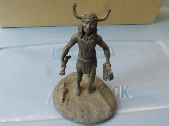 Franklin Mint Sioux Medicine Man Bronze 1976