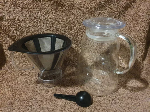 Pou Over, cafetière filtre permanent maille inox 1 litre