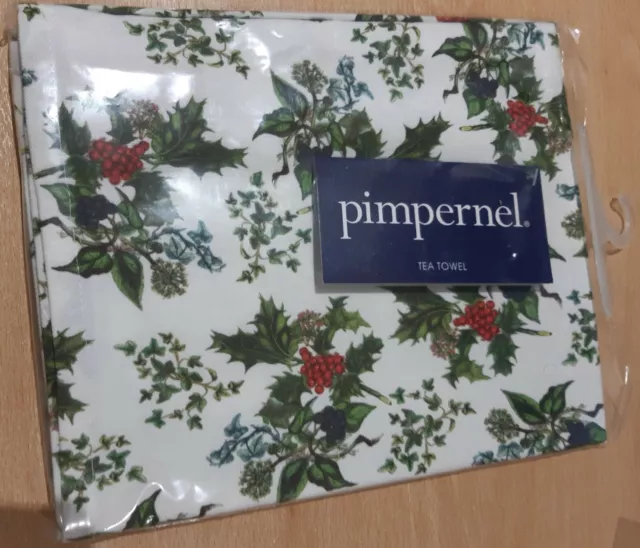 PORTMEIRION Pimpernel The Holly and The Ivy Tea Towel