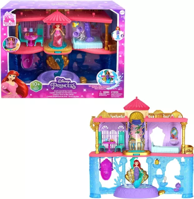 Disney Princess Ariel's Land & Sea Castle Playset & Doll New Kids Xmas Toys 3+
