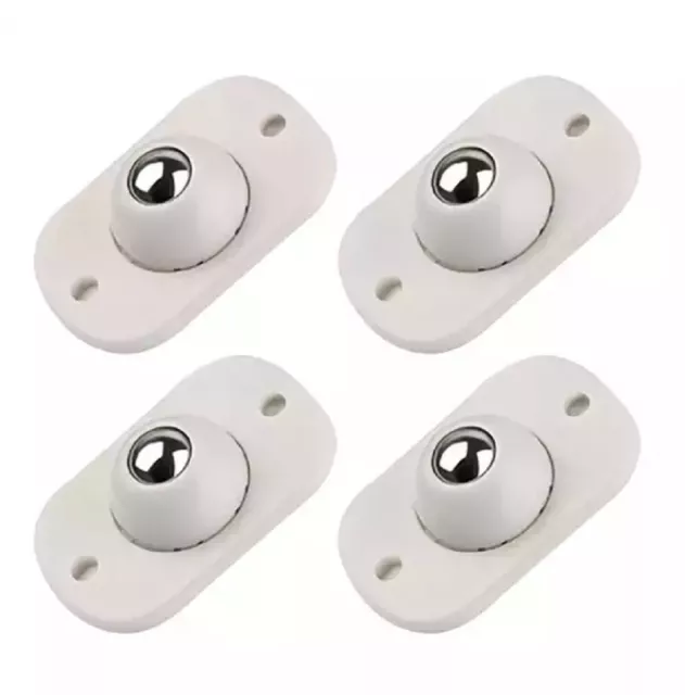 4 Pcs Self Adhesive Universal Pulley Stainless Steel Mini Swivel Caster Wheels